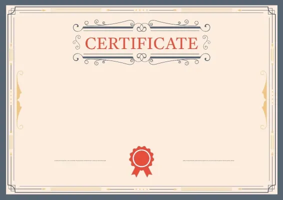Formal certificate Template 'Letter to Athens'