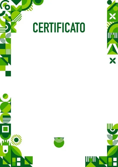 Modello di certificato «Algoritmo Smeraldo»
