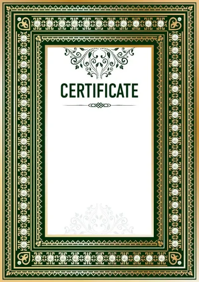 Formal Certificate Template 'Renaissance'