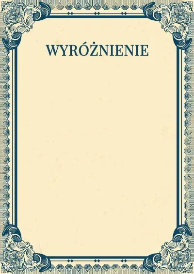 Szablon artystycznego wyróżnienia „Imperium”