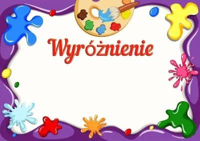 Szablon dziecięcego wyróżnienia «Barwy dzieciństwa»