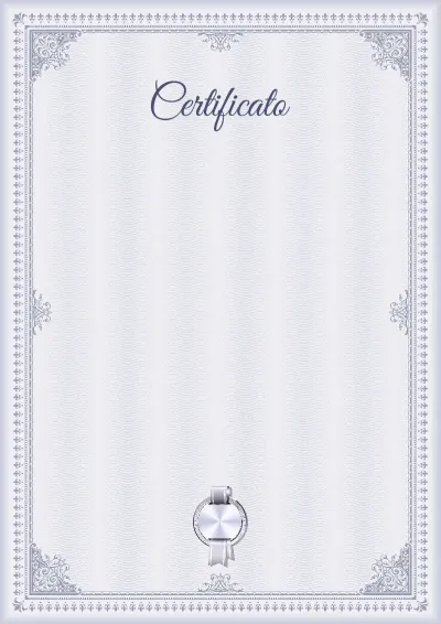 Modello di certificato «Inverno grafite»