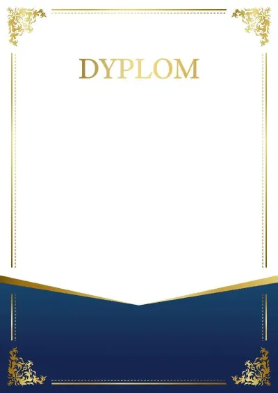 Szablon uroczystego dyplomu «Urok wzoru»