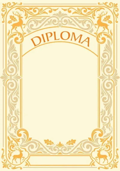 Modello di diploma artistico «Eredità Forestale»