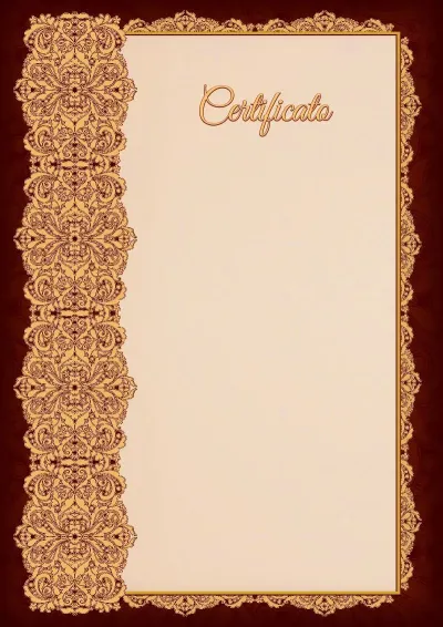 Modello artistico di certificato «Chiarezza del traforo»