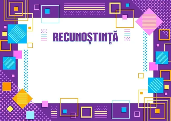 Șablon de scrisoare de mulțumire „Geometria talentului”