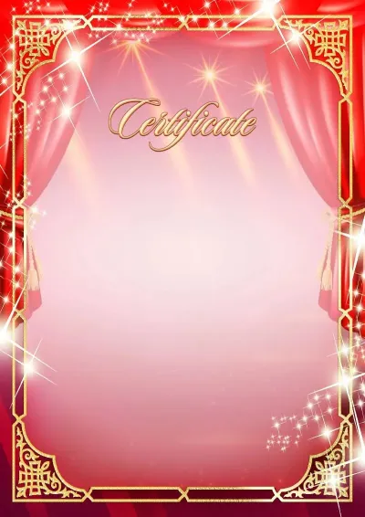 Artistic Certificate Template 'Festive Lights'