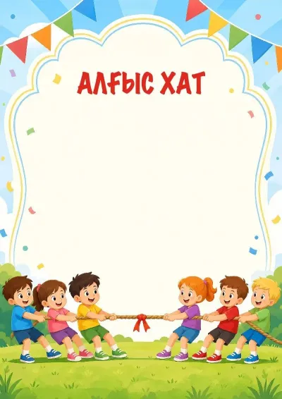 «Көңілді мәрелер» алғыс хат үлгісі