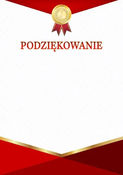 Szablon uroczystego podziękowania «Czerwono-złoty triumf»