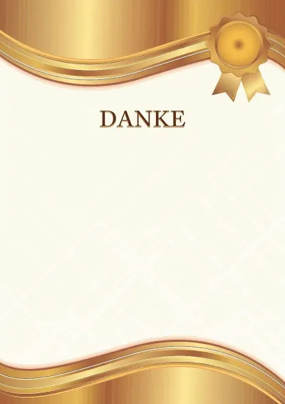 Wappenvorlage für eine Dankesurkunde «Bernsteingold»