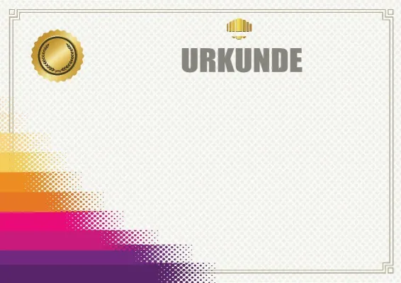 Urkunden-Vorlage „Sieges-Farbverlauf“