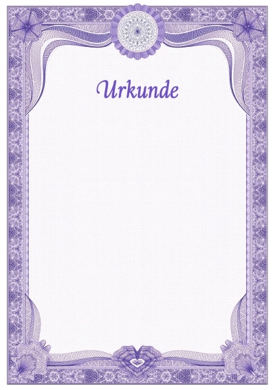 Feierliche Urkunde Vorlage Nr. 2