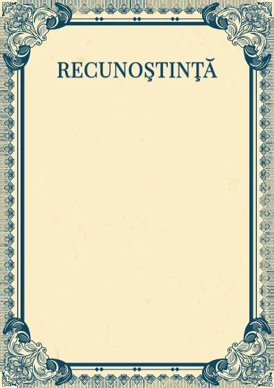 Șablon artistic de recunoștință „Imperiul”