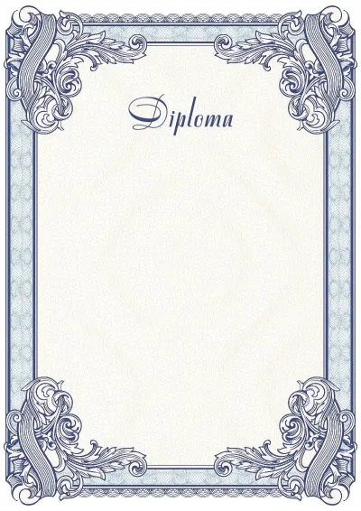 Modello di diploma solenne n. 4