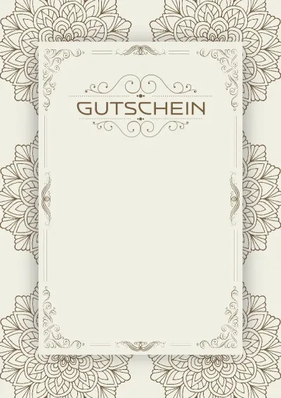 Künstlerische Gutscheinvorlage „Vintage-Sommer“