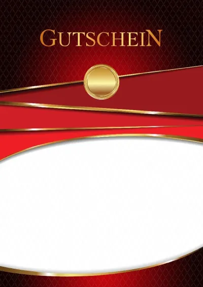 Wappen-Gutschein-Vorlage «Höhepunkt der Feierlichkeit»