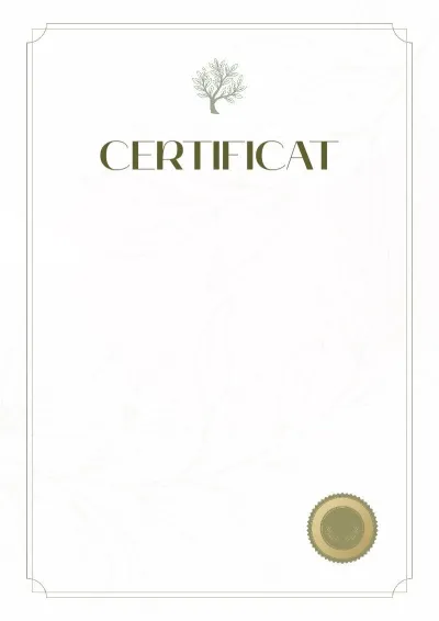 Modèle de certificat « Souffle de la planète »