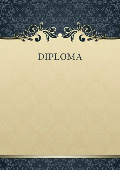 Artistic Diploma Template 'Mysterious Pattern'