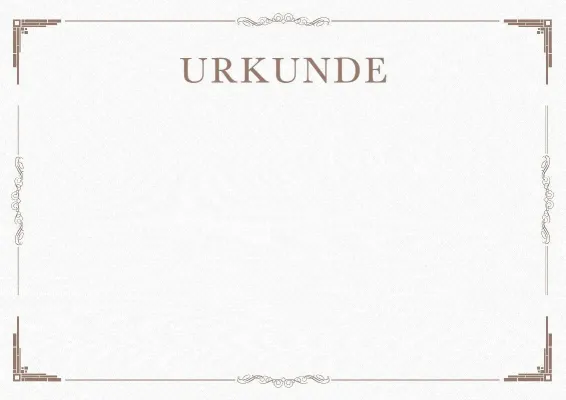 Feierliche Urkunden-Vorlage «Minimalismus»