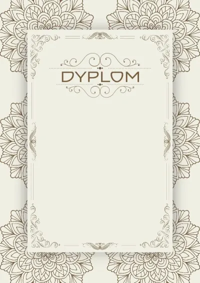 Artystyczny szablon dyplomu «Lato w stylu vintage»