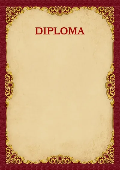 Modello di diploma «Oro vintage»