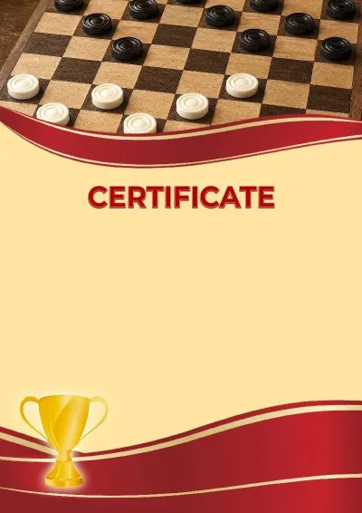 Sports Certificate Template «Checkers»