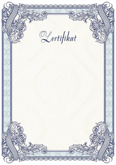 Feierliche Zertifikat-Vorlage Nr. 4