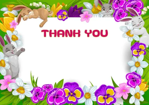 'Spring Meadow' letter of appreciation template