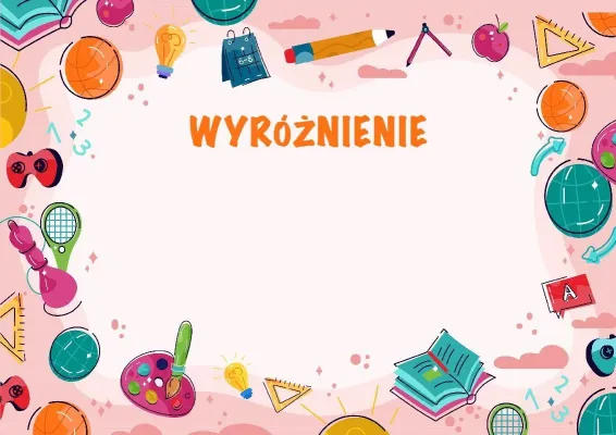 Szablon wyróżnienia „Kalejdoskop talentów”