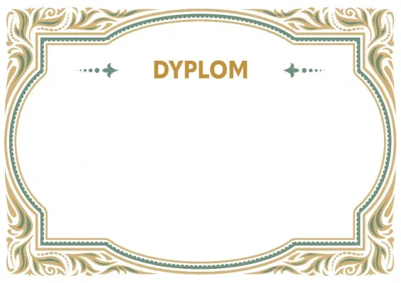 Szablon uroczystego dyplomu «Luksusowy wzór»