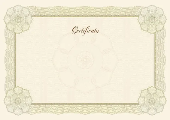 Modello di certificato «Standard Classico»