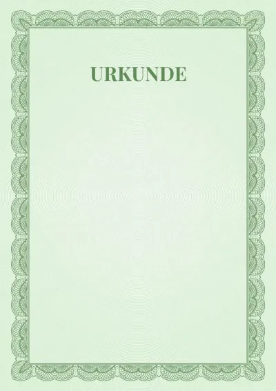 Festliche Vorlage für eine Urkunde Nr. 6