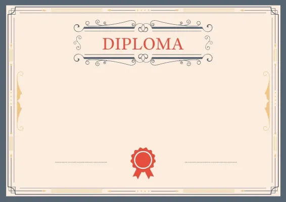 Formal diploma Template 'Letter to Athens'