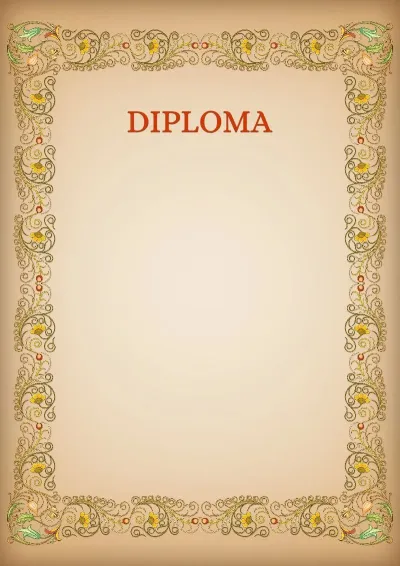 Artistic Diploma Template «Patterns»