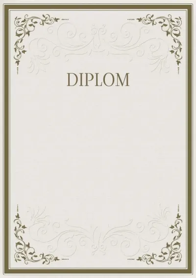 Feierliche Diplom-Vorlage «Strenge Muster»