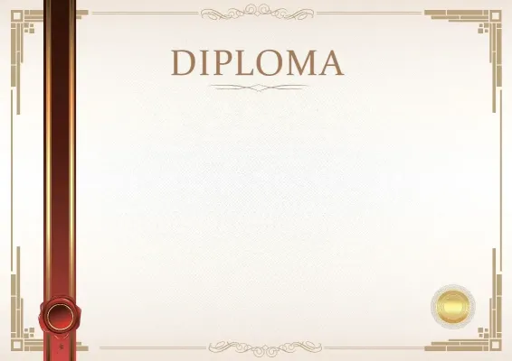 Official Diploma Template 'Moment of Triumph'
