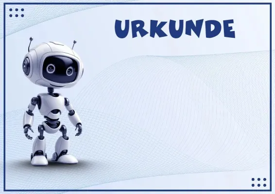 Roboboom Urkunde