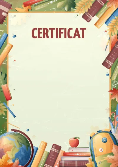 Modèle de certificat « Appel du savoir »
