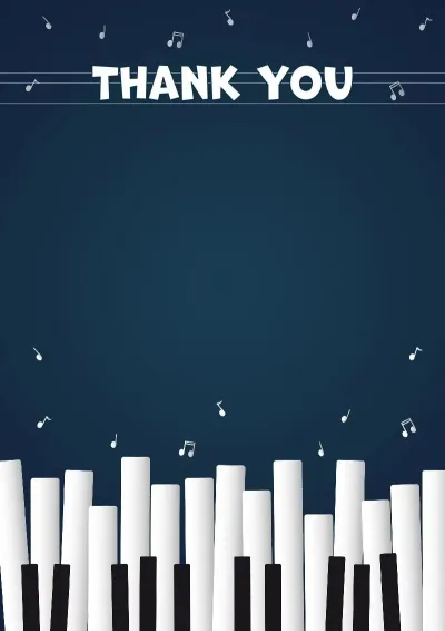 Musical Appreciation Letter Template 'The Merry Grand Piano'