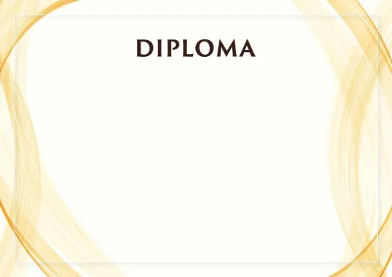 Modello di diploma solenne «Tenda solare»
