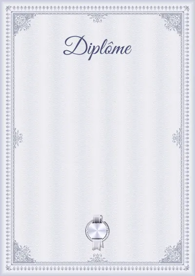 Modèle de diplôme « Hiver graphite »