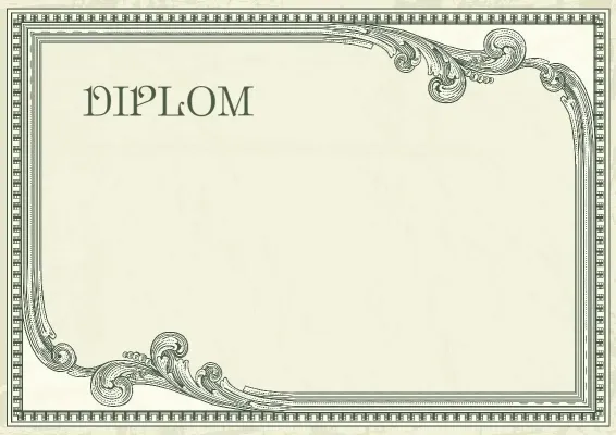 Diplom-Vorlage „Vintage-Prestige“