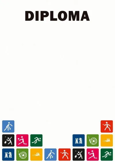Modello di diploma sportivo «Giornata dello sport»