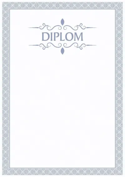 Feierliche Diplom-Vorlage «Blaue Brise»