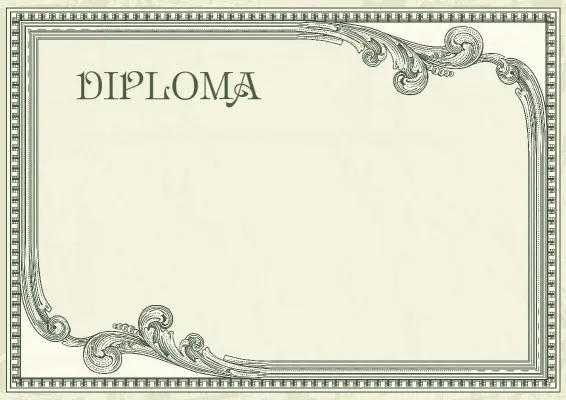 «Vintage Prestige» diploma template