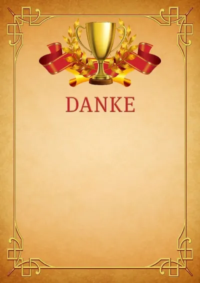 Sport-Dankschreiben-Vorlage «Sieg»