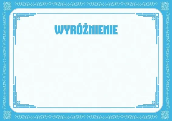Szablon uroczystego wyróżnienia «Zimowy poranek»