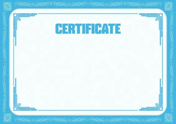 Formal Certificate Template 'Winter Morning'