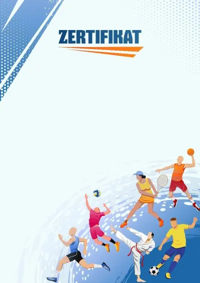 Sport-Zertifikatvorlage «Bewegung ist Leben»