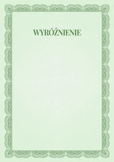 Szablon uroczystego wyróżnienia nr 6